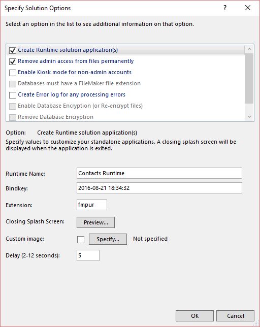 Creating Runtime Solution